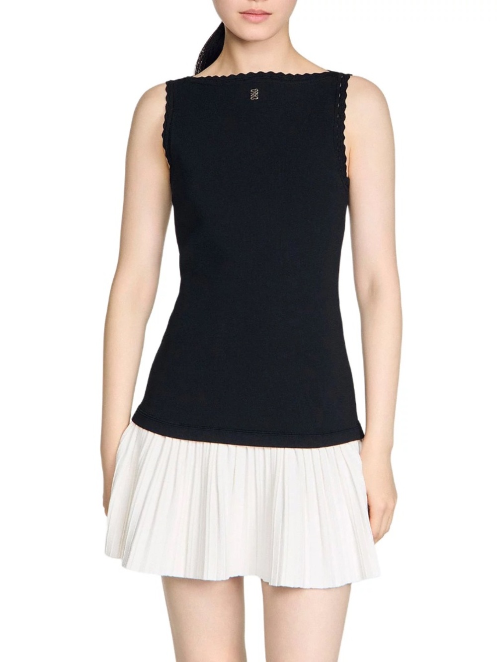 Mendy Two Tone Short Dress